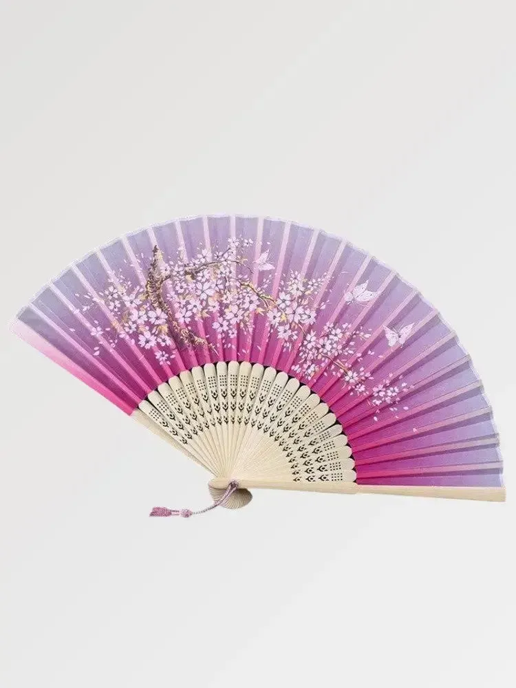 Japon style Miyoshi éventail japonais fushia bois
