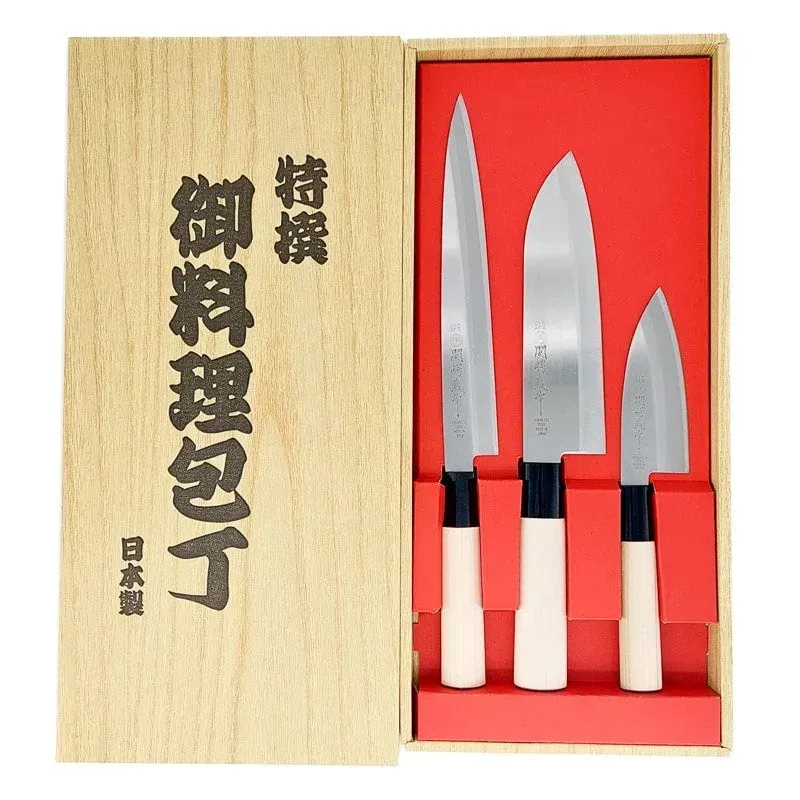 Yaxell Set 3 couteaux cuisine japonais acier VG10