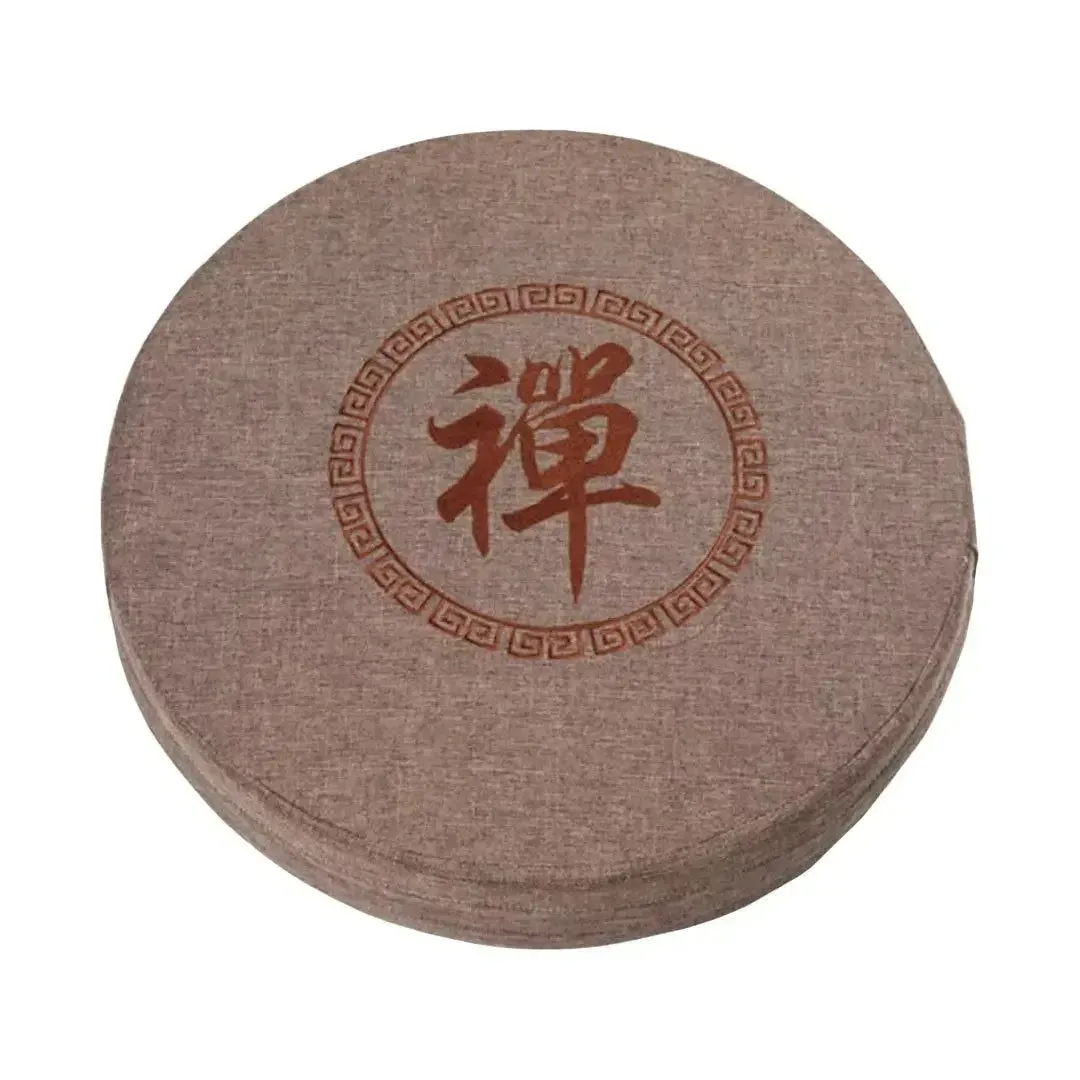 Japon style Shusu coussin de méditation rond kanji