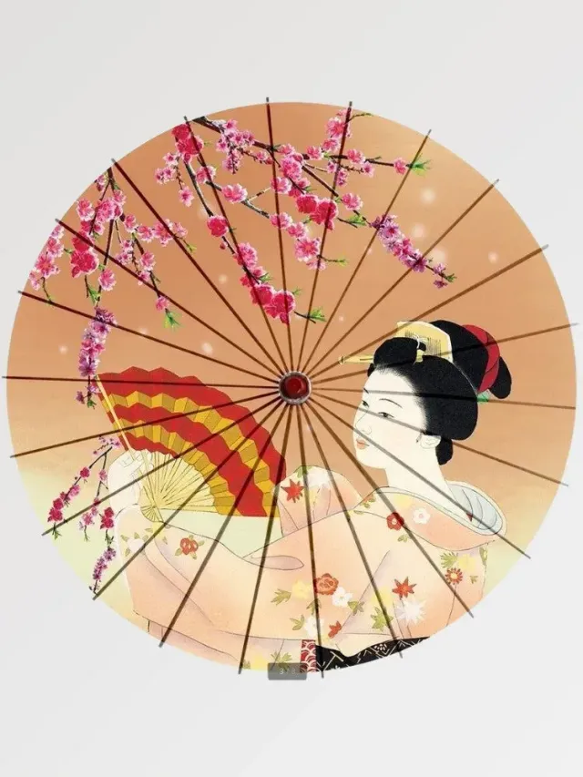 Japon style kukifan ombrelle japonaise éventail
