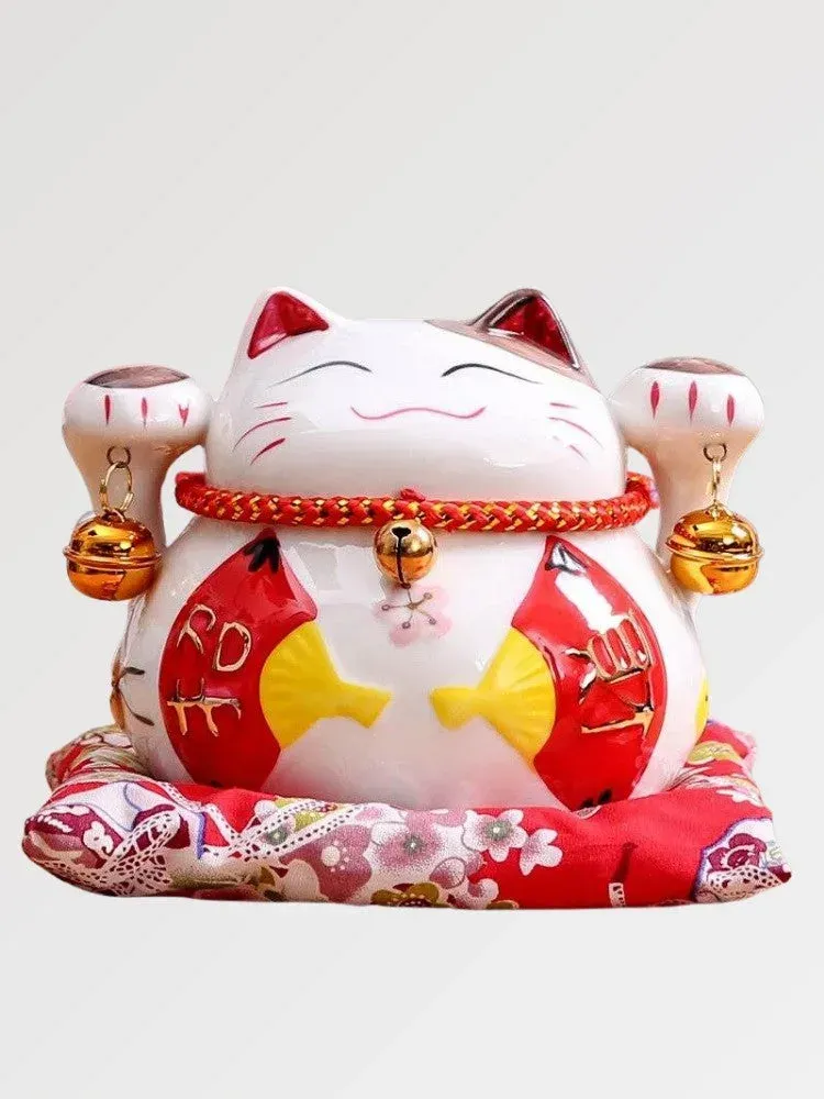 Japon style maneki neko tirelire éventails porte-bonheur
