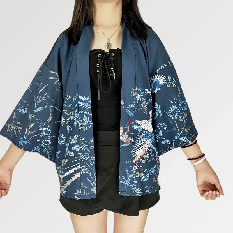 Japon style Soraka veste kimono soie
