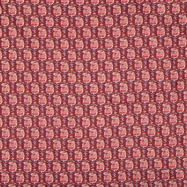Mistral Perthuis tissu au mètre coton marron
