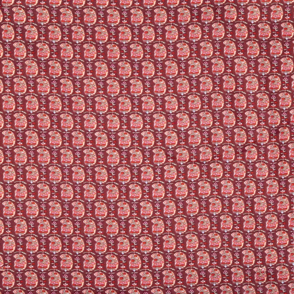 Mistral Perthuis tissu au mètre coton marron