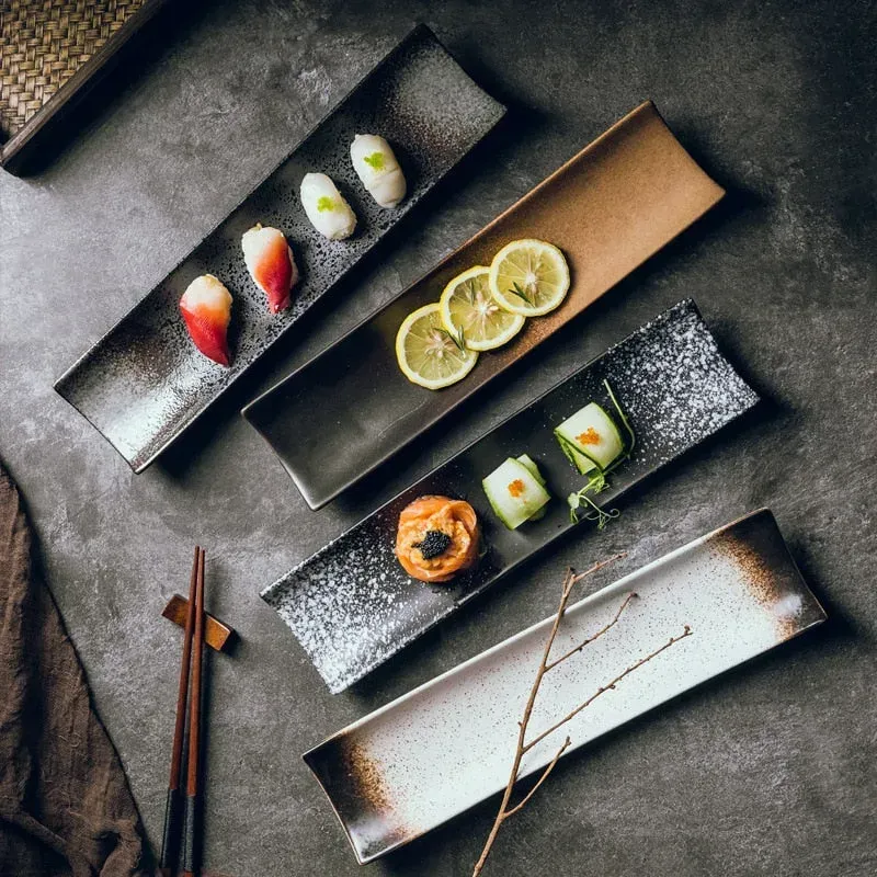 Japon style assiette japonaise rectangulaire