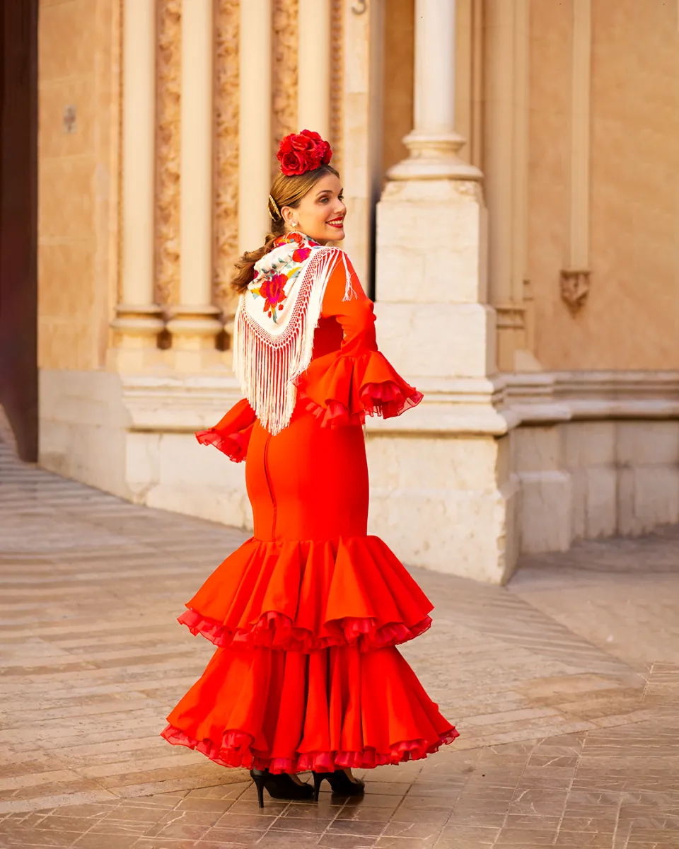 Viva la Feria Alexandra robe flamenca volants doubles