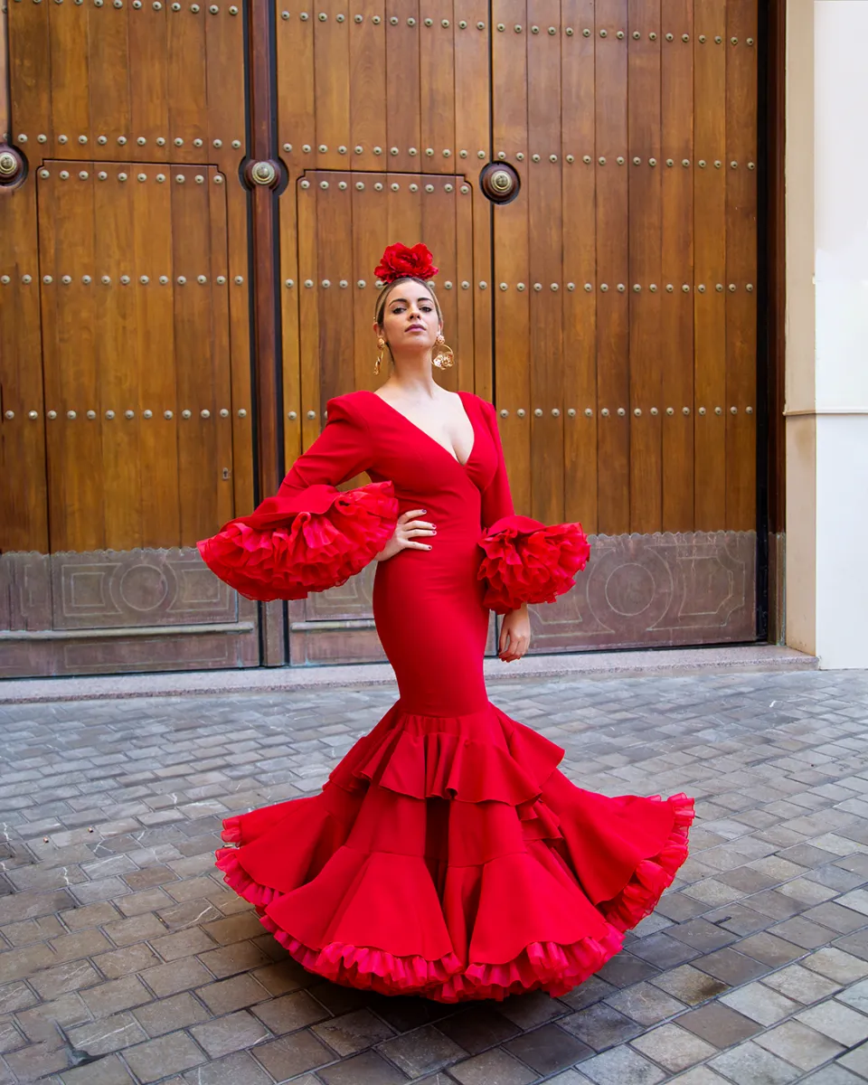 Viva La Feria Amapola robe flamenco à volants