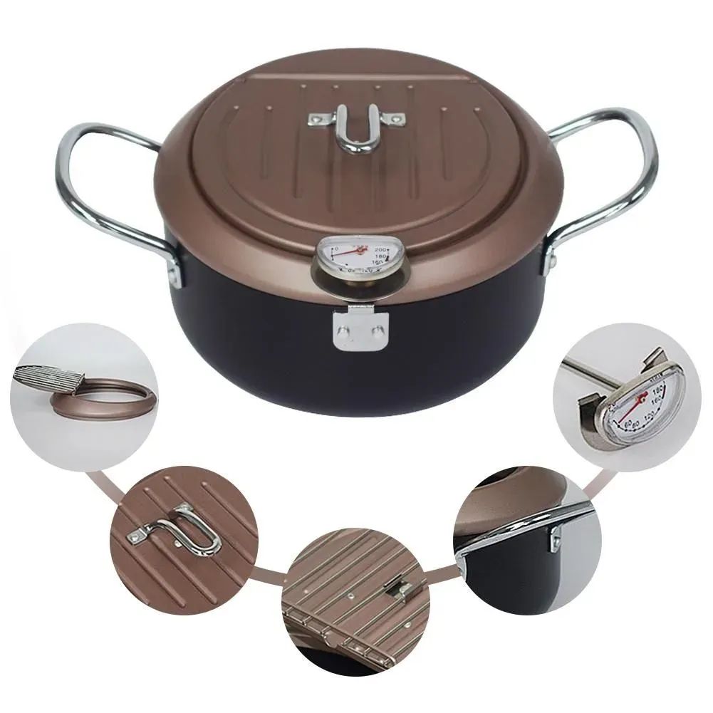 Japon style Maemuki faitout tempura thermostat