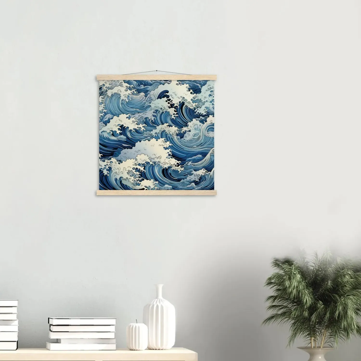 Japon style Fukeino tableau vague Japon
