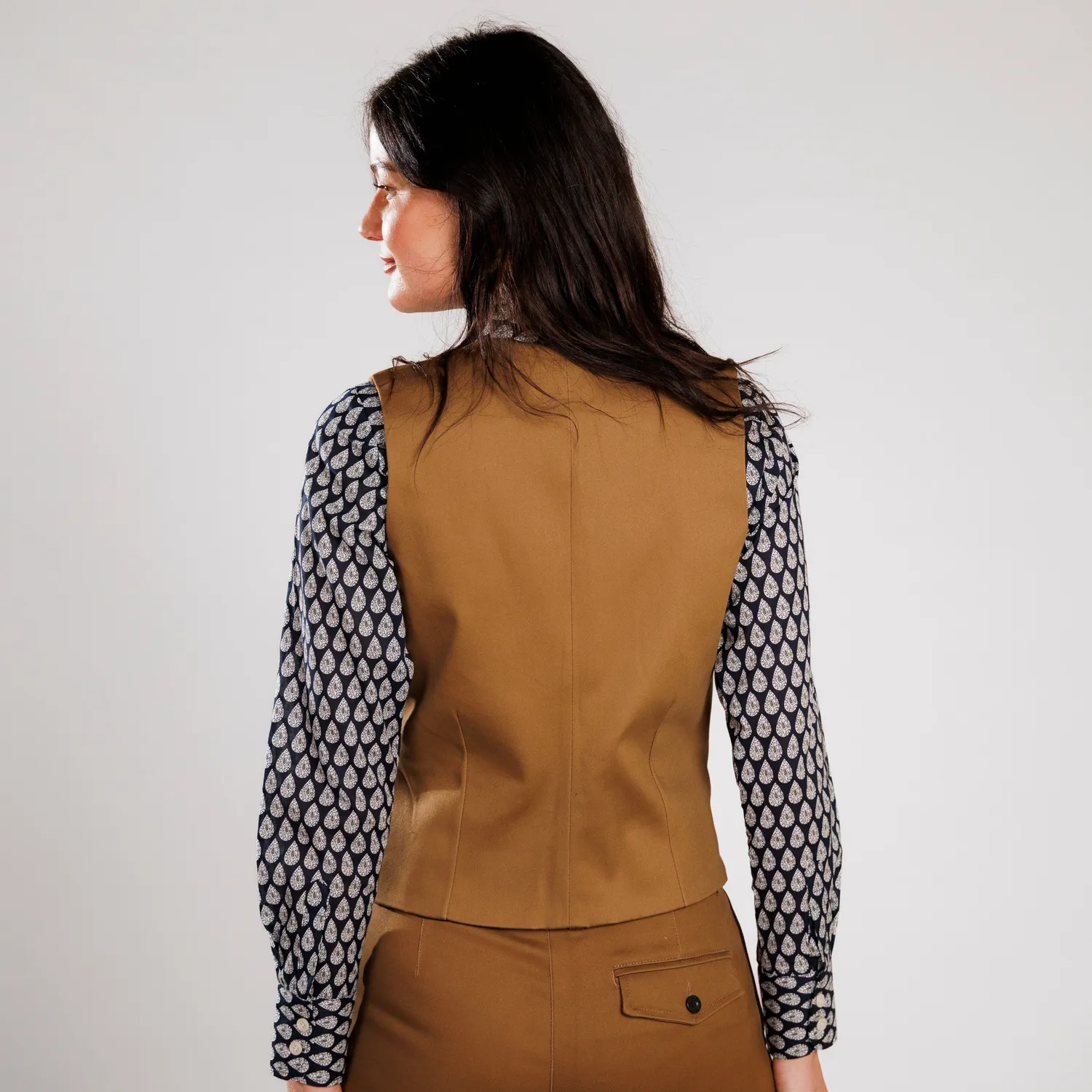 Mistral Les Indiennes gilet gardian femme moleskine