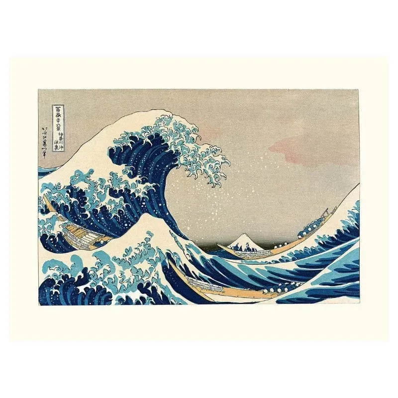 Japon style Hokusai Vague Kanagawa affiche art japonais