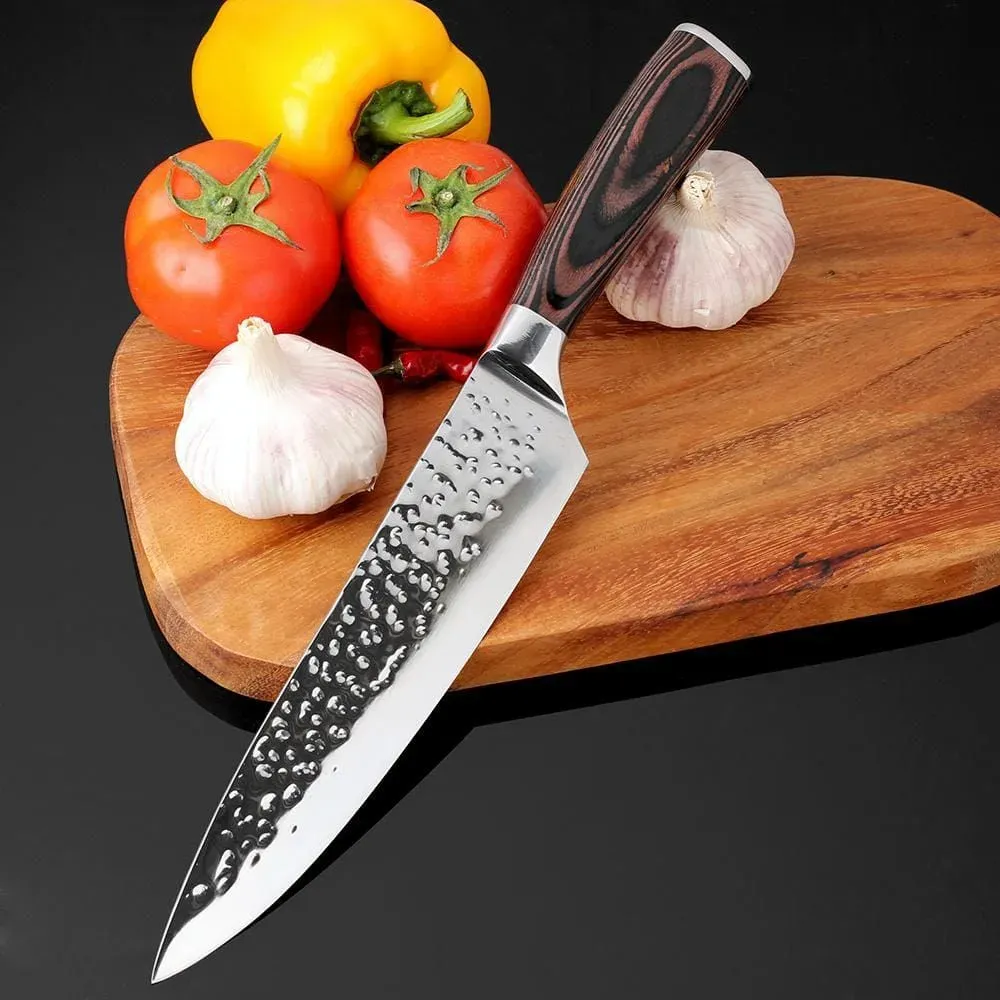 Japon Style Kanmuri Set Couteaux Japonais Inox Bois