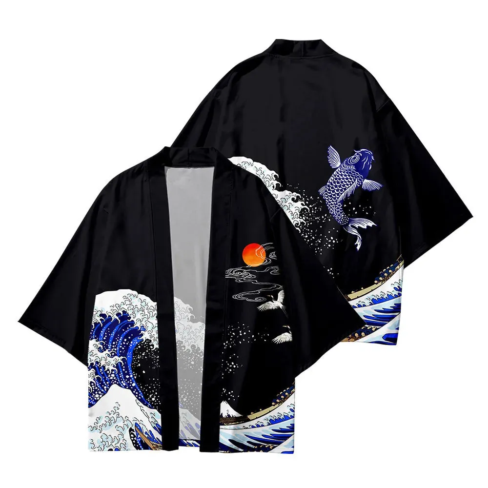 Esprit du Japon Haori Estampe Veste Légère
