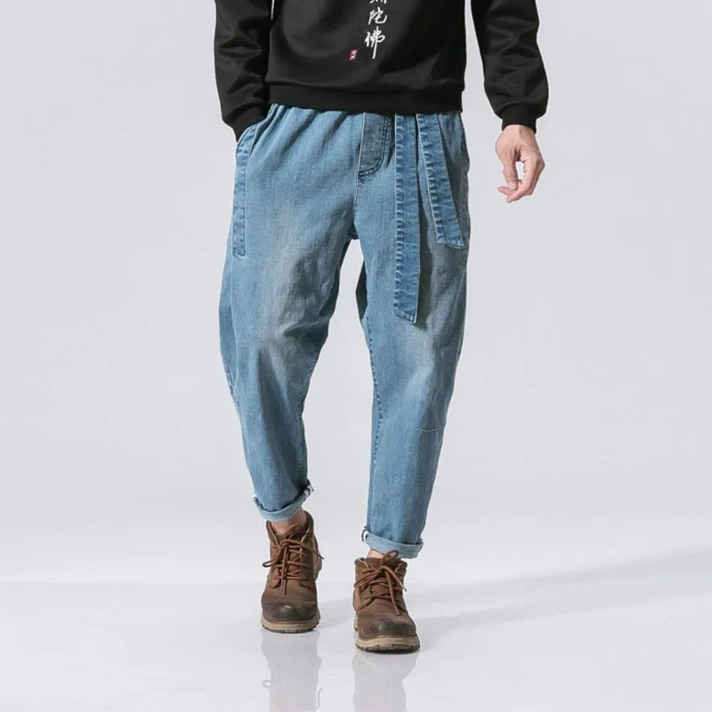 Japon style Yori pantalon denim confort coupe raffinée
