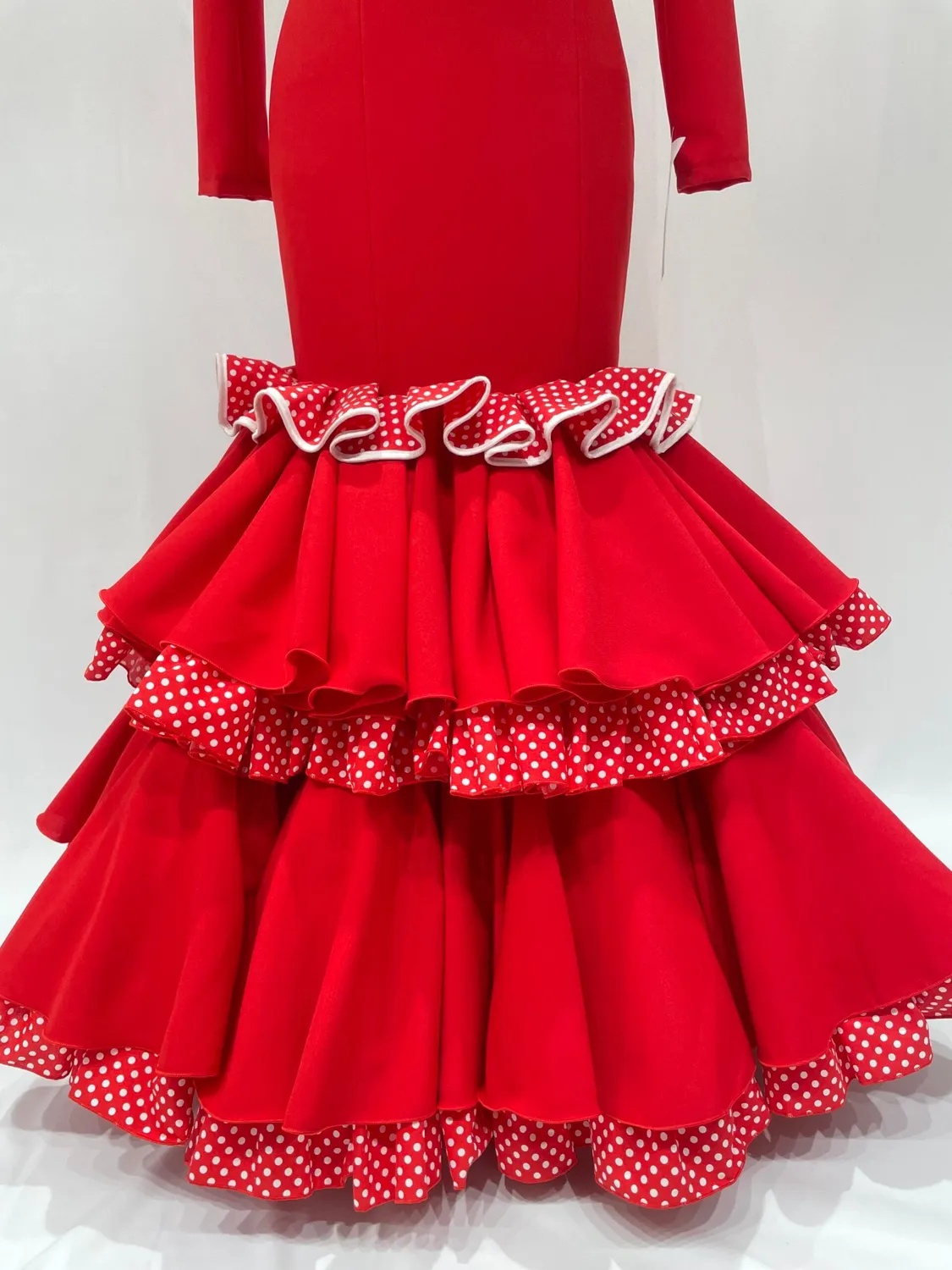 Viva la Feria Pepa robe flamenca rouge taille 42 stretch