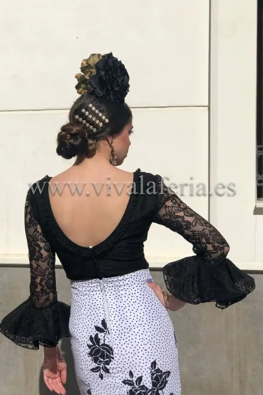 Viva La Feria Maestranza blouse flamenca dentelle