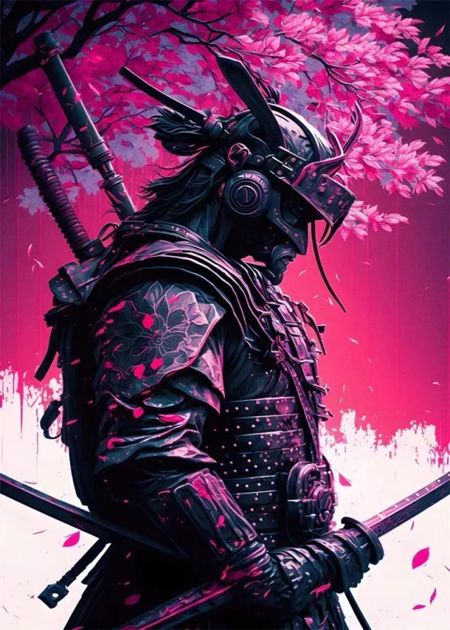 Japon style Samouraï tableau décoratif