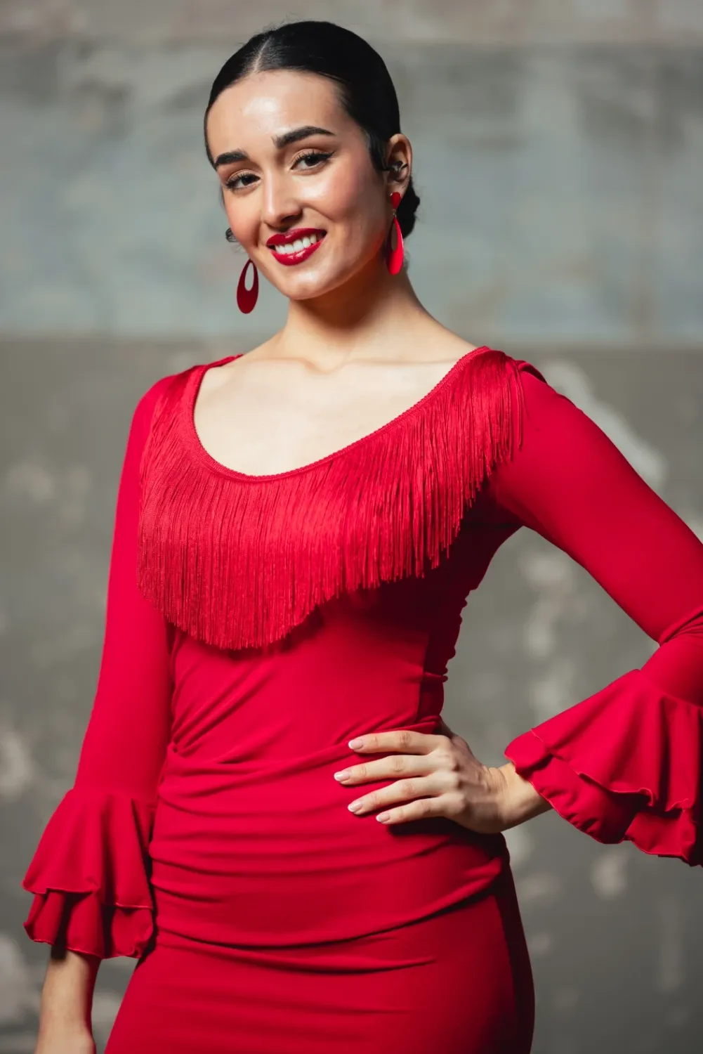 Viva La Feria Ícaro top danse flamenco franges