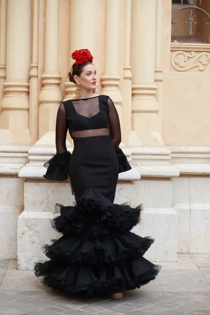 Viva La Feria Joya robe sévillane plumeti