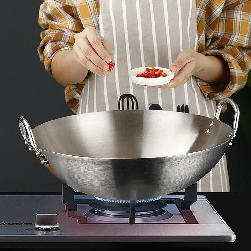 Japon style Poêle wok inox design moderne