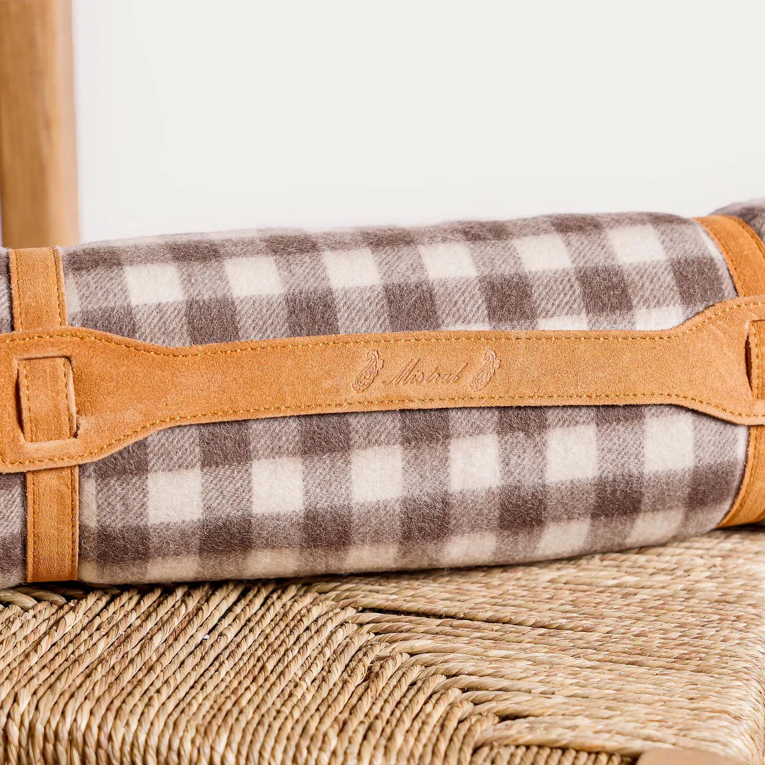 Mistral Camargue plaid laine carreaux 140x180