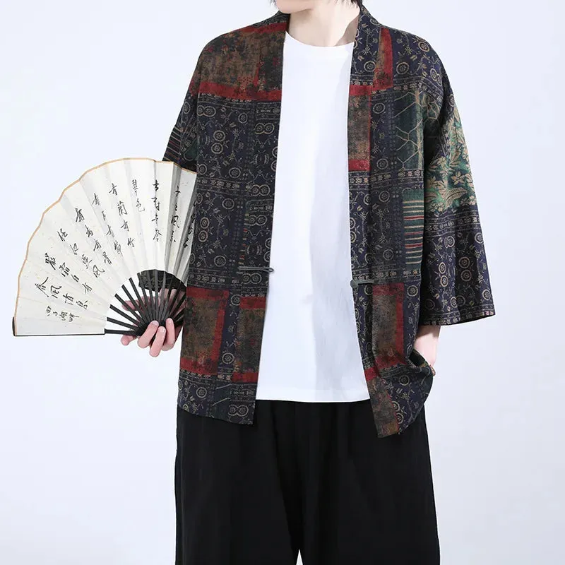 Esprit du Japon veste kimono homme haori motifs