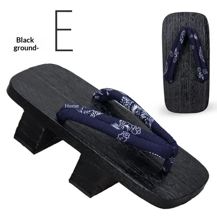 Esprit du Japon Geta japonaise en bois pour homme