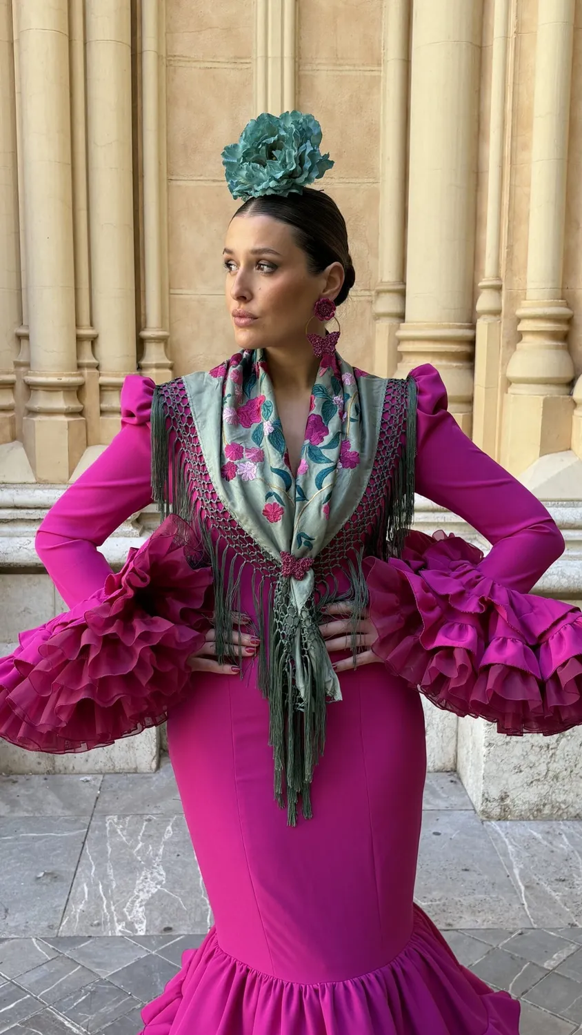 Viva la Feria Canastero robe gitane or canastera