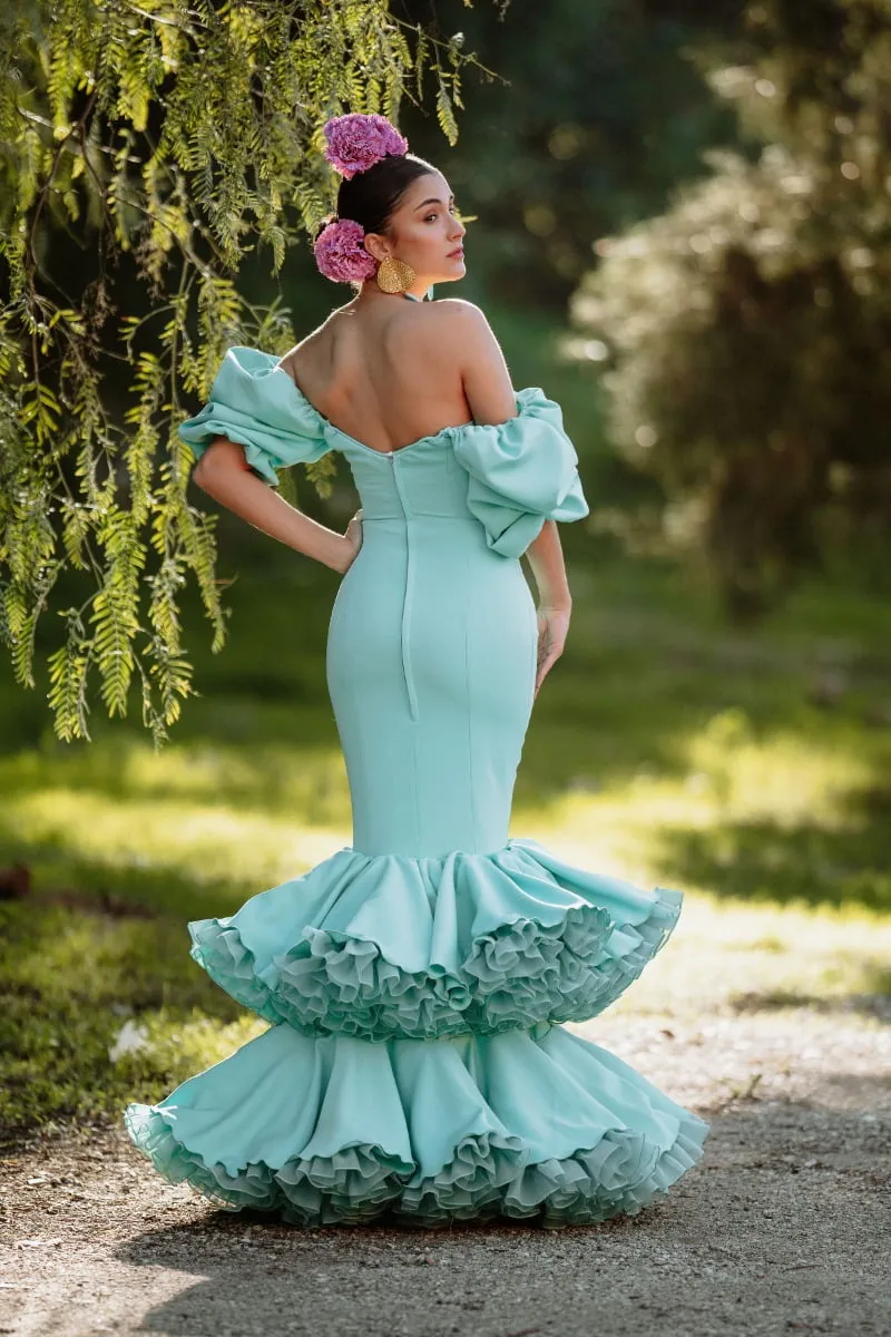 VIVA LA FERIA-MODA FLAMENCA Malagueña robe flamenca