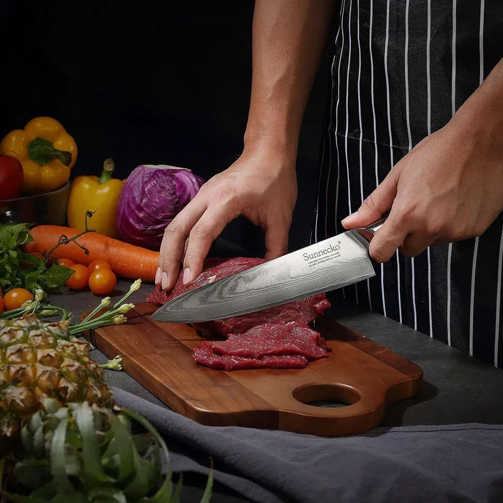 Japon style Professional Kitchen Knife Meiji couteau de chef damas