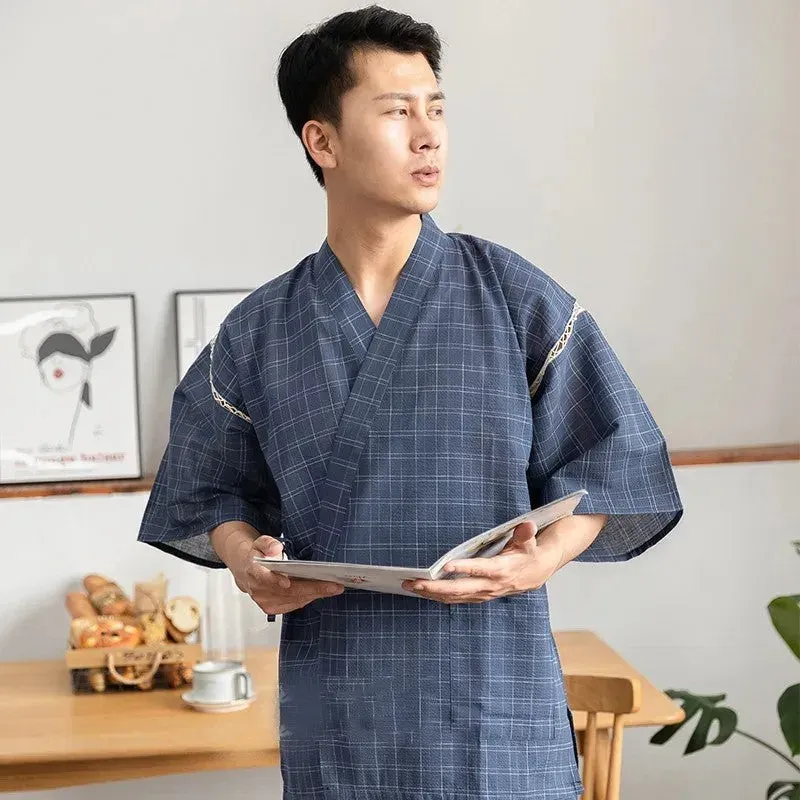 Japon style Jinbei pyjama japonais homme soirée été