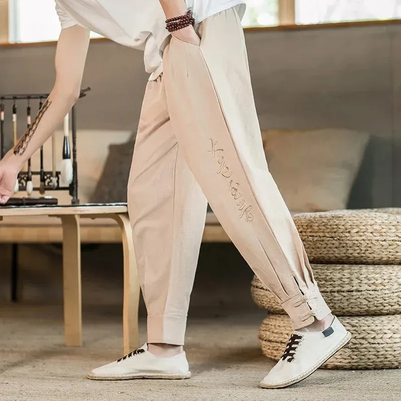 Japon style pantalon style japonais coupe ample