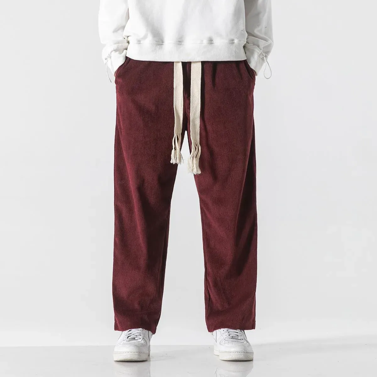 Japon style Yusuke pantalon velours côtelé chic