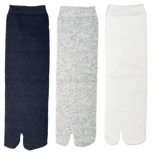 Japon style lot 3 paires chaussettes tabi à doigts