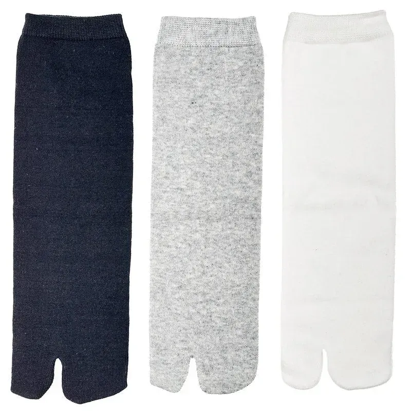 Japon style lot 3 paires chaussettes tabi à doigts