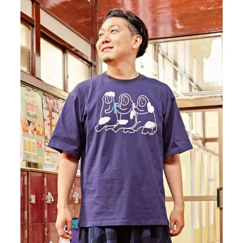 Japon style Onsen t-shirt japonais imprimé oversize