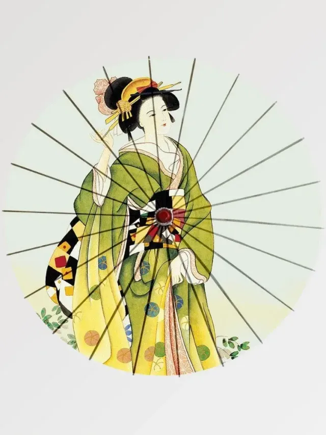 Japon style Parapluie Japonais Kimiko parapluie design inspiré des Maiko