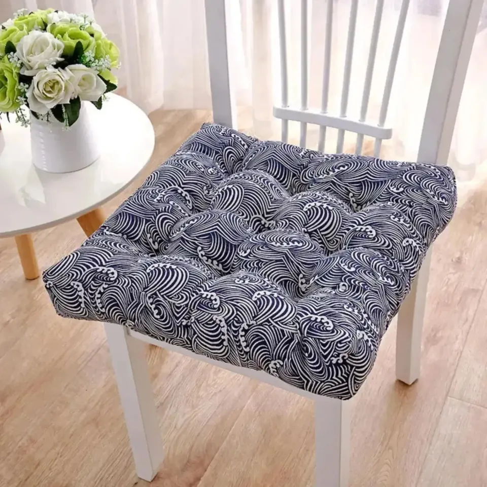 Japon style yashio coussin chaise japonais vagues