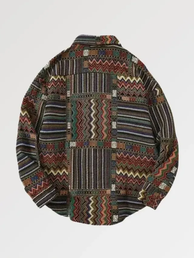 Japon style Aomori chemise flanelle homme oversize