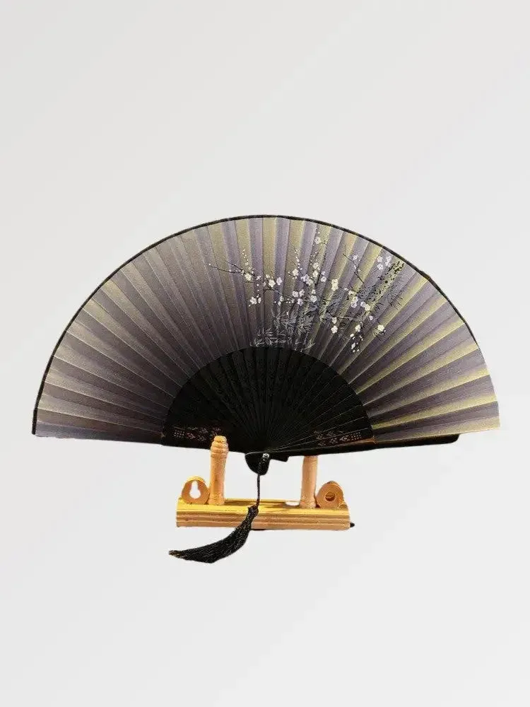 Japon style sukuna éventail japonais noir sakura