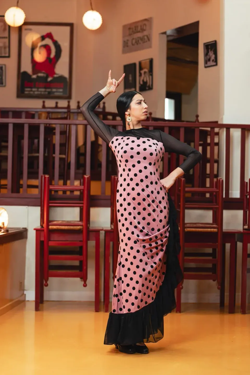 Viva la Feria Tanguillo robe danse flamenco extensible