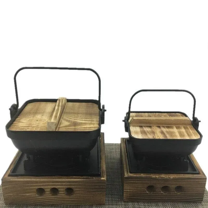 Japon style Biei set pot sukiyaki aluminium alcool