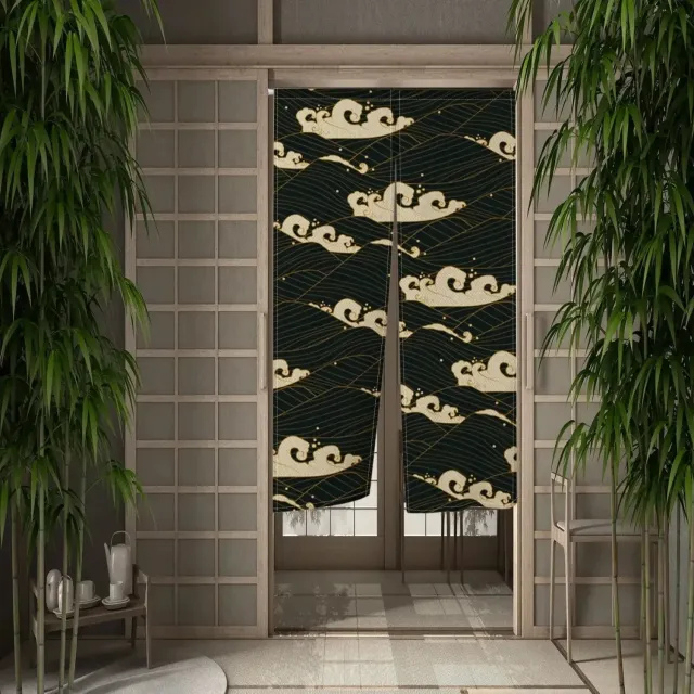 Japon style noren japonais Yoru rideau traditionnel