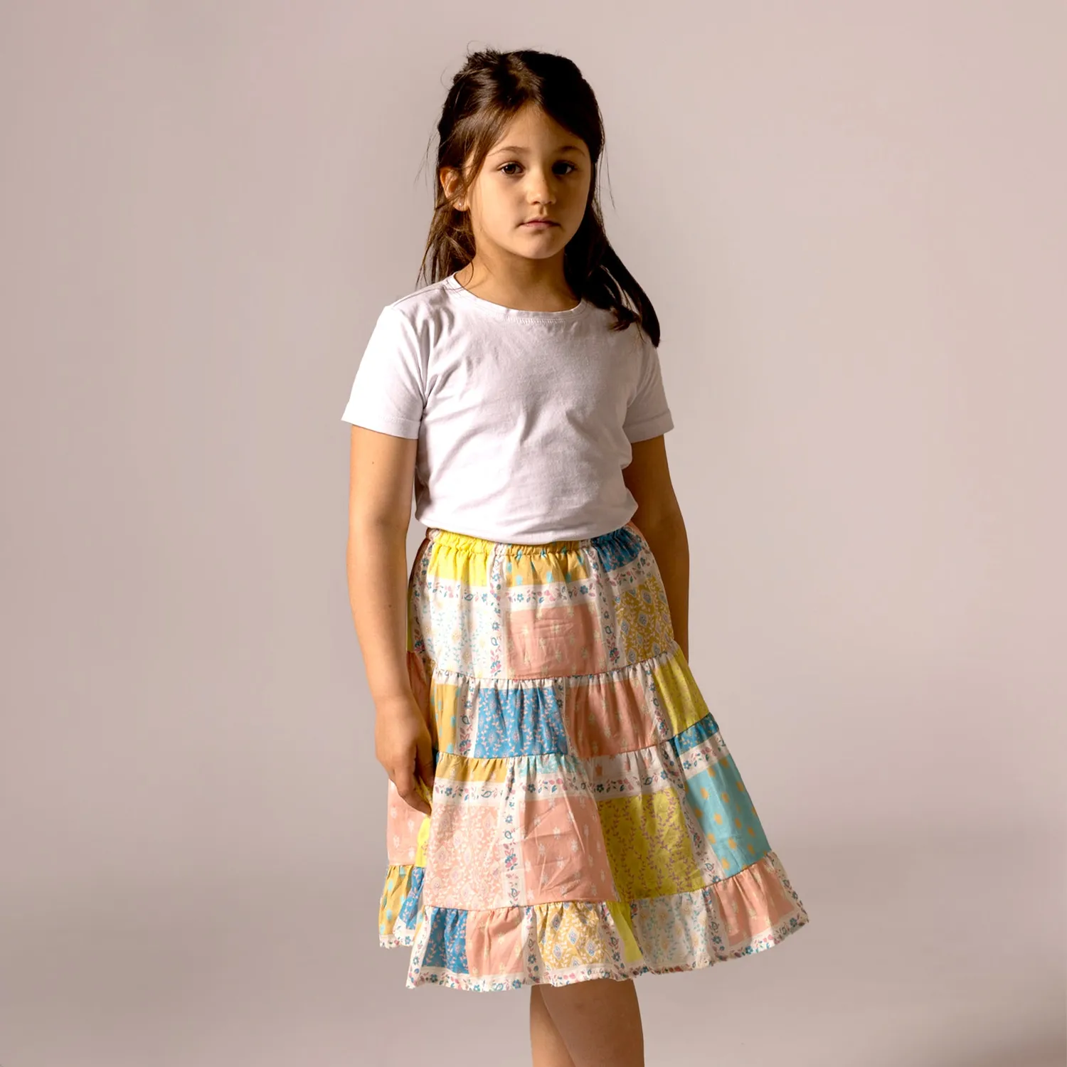 Mistral Arles jupe voile coton enfant à volants