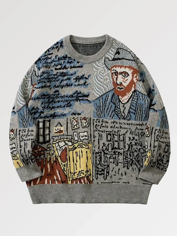 Japon Style Full Whool pull japonais homme chaud