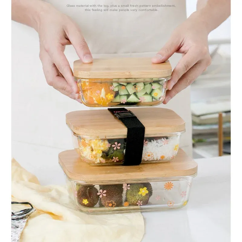 Japon style Bento boîte bento verre réutilisable