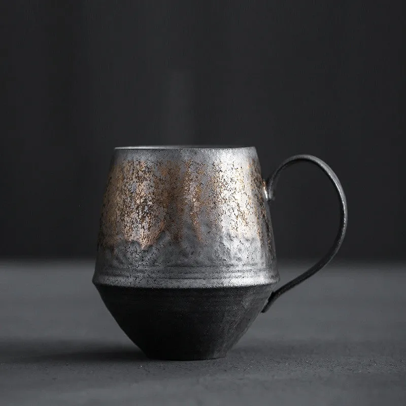 Esprit du Japon mug en grès effet rouille fait main