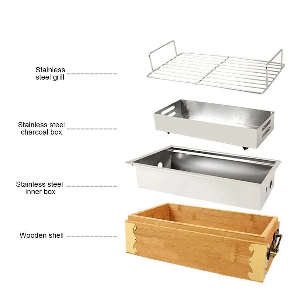 Japon style Barbecue Toshokan 2 Colors barbecue japonais
