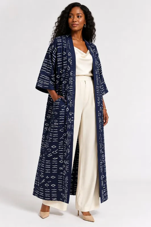 KAVAZI Duster long femme imprimé africain