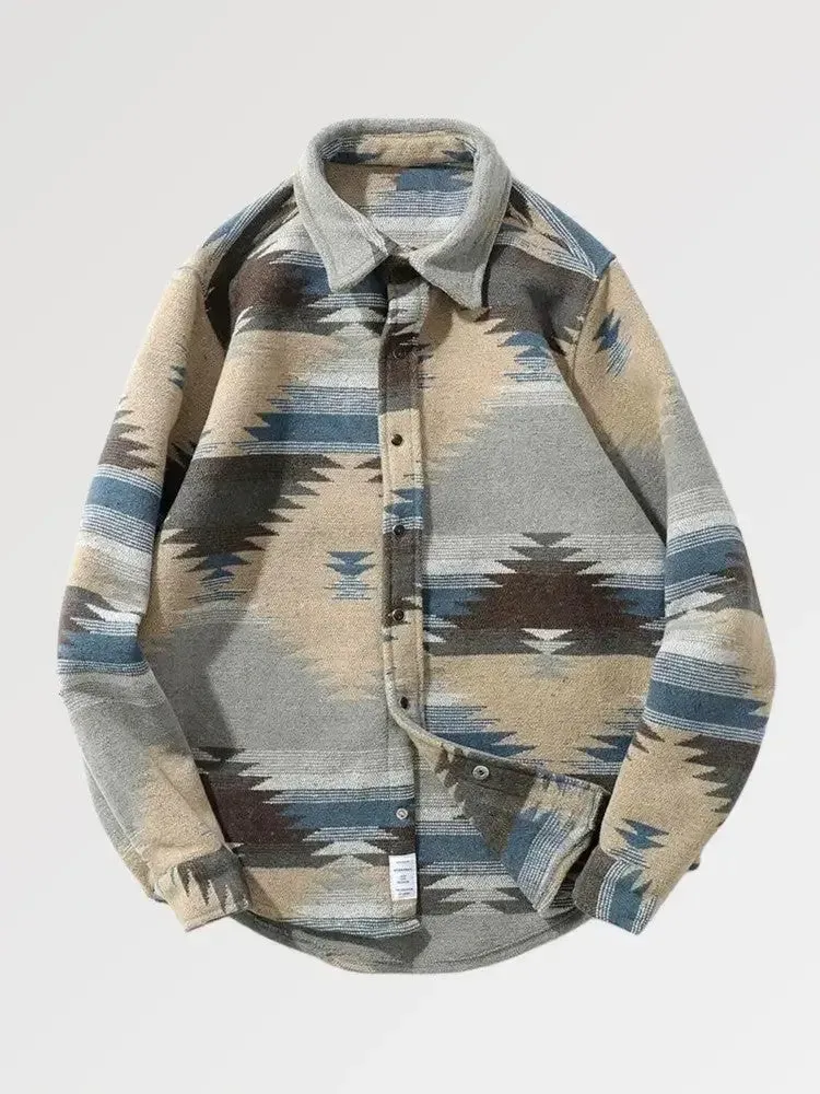 Japon style Chemise Agori flanelle homme oversize